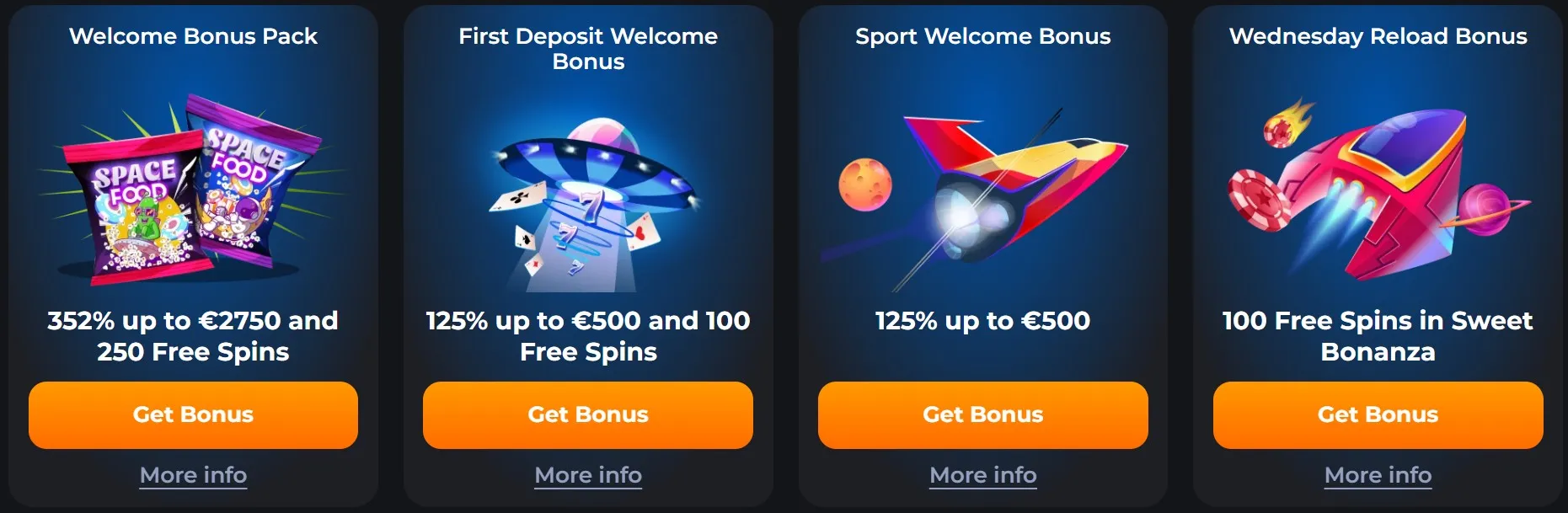 CosmicSlotz Casino bonuses